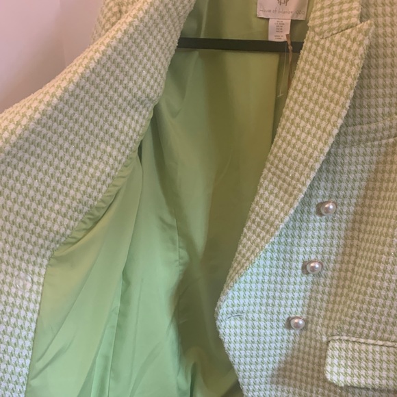 House of Harlow 1960 Mint Houndstooth Jacket - Picture 5 of 9